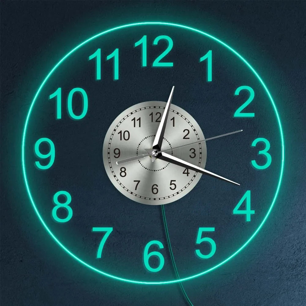 "Horloge Murale Transparente – Moderne et Aérien