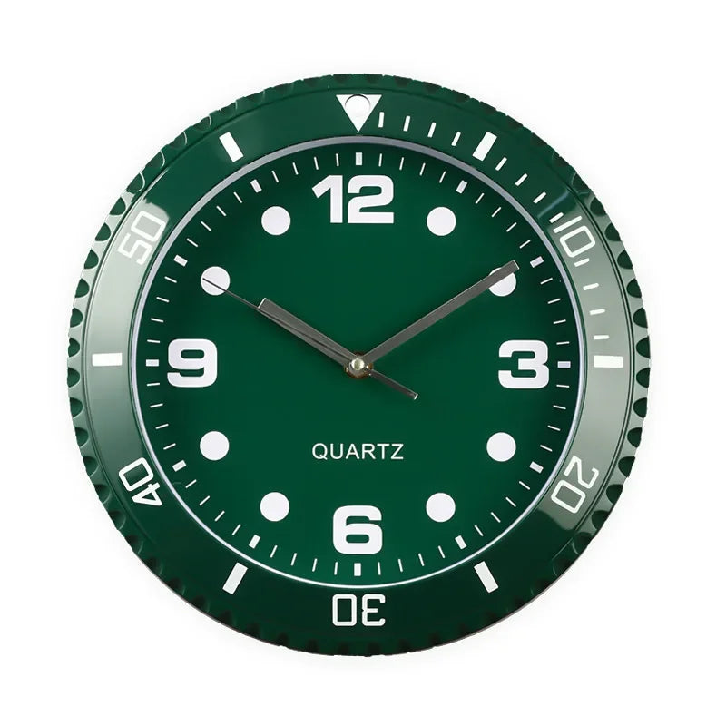 Horloge murale de luxe à quartz silencieuse