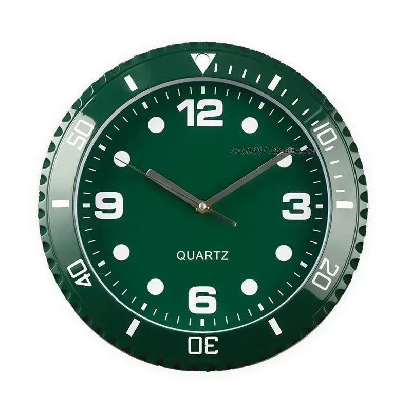 Horloge murale de luxe à quartz silencieuse