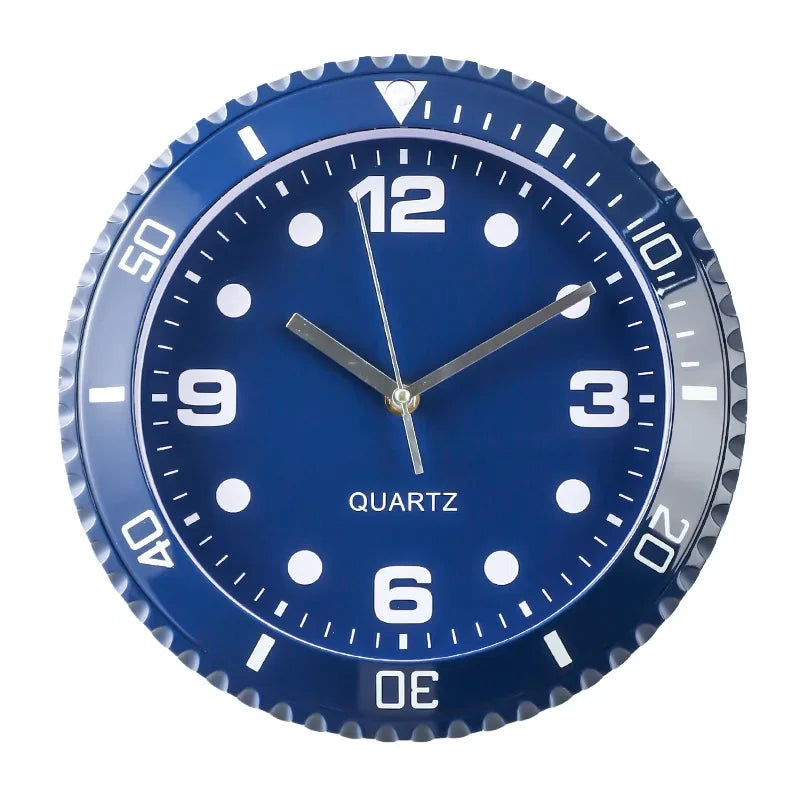 Horloge murale de luxe à quartz silencieuse