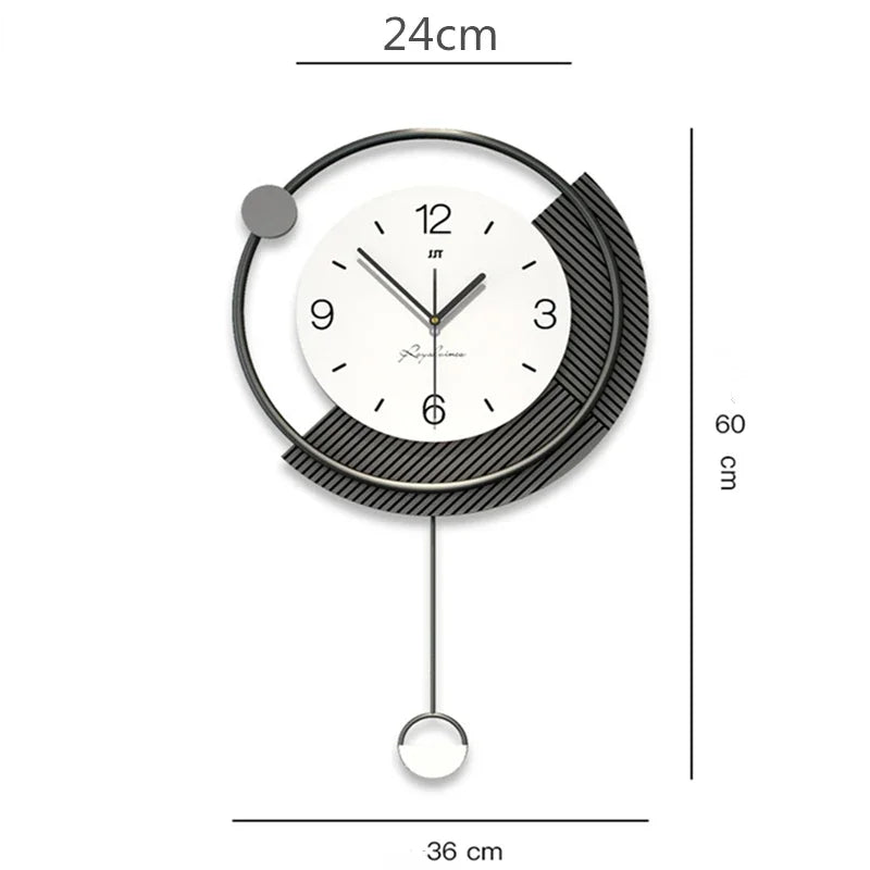Horloge Murale Pendule - Élégance et Mouvement