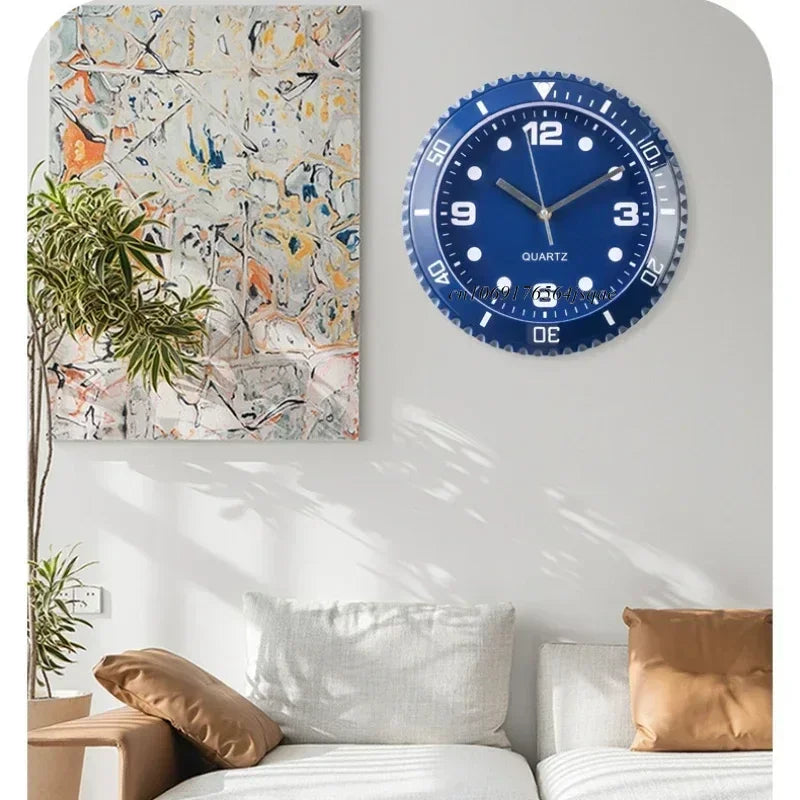 Horloge murale de luxe à quartz silencieuse