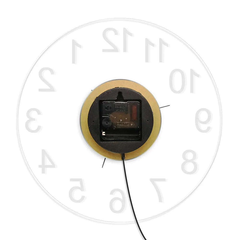 "Horloge Murale Transparente – Moderne et Aérien
