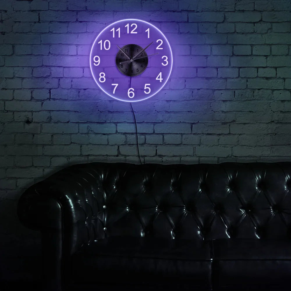 "Horloge Murale Transparente – Moderne et Aérien
