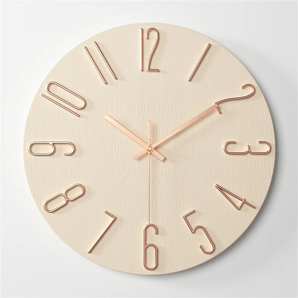 Horloge murale au design épuré