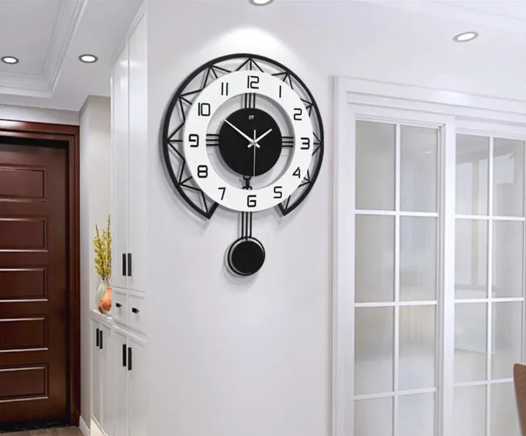 Horloge Murale Géométrique - Graphique et Contemporain