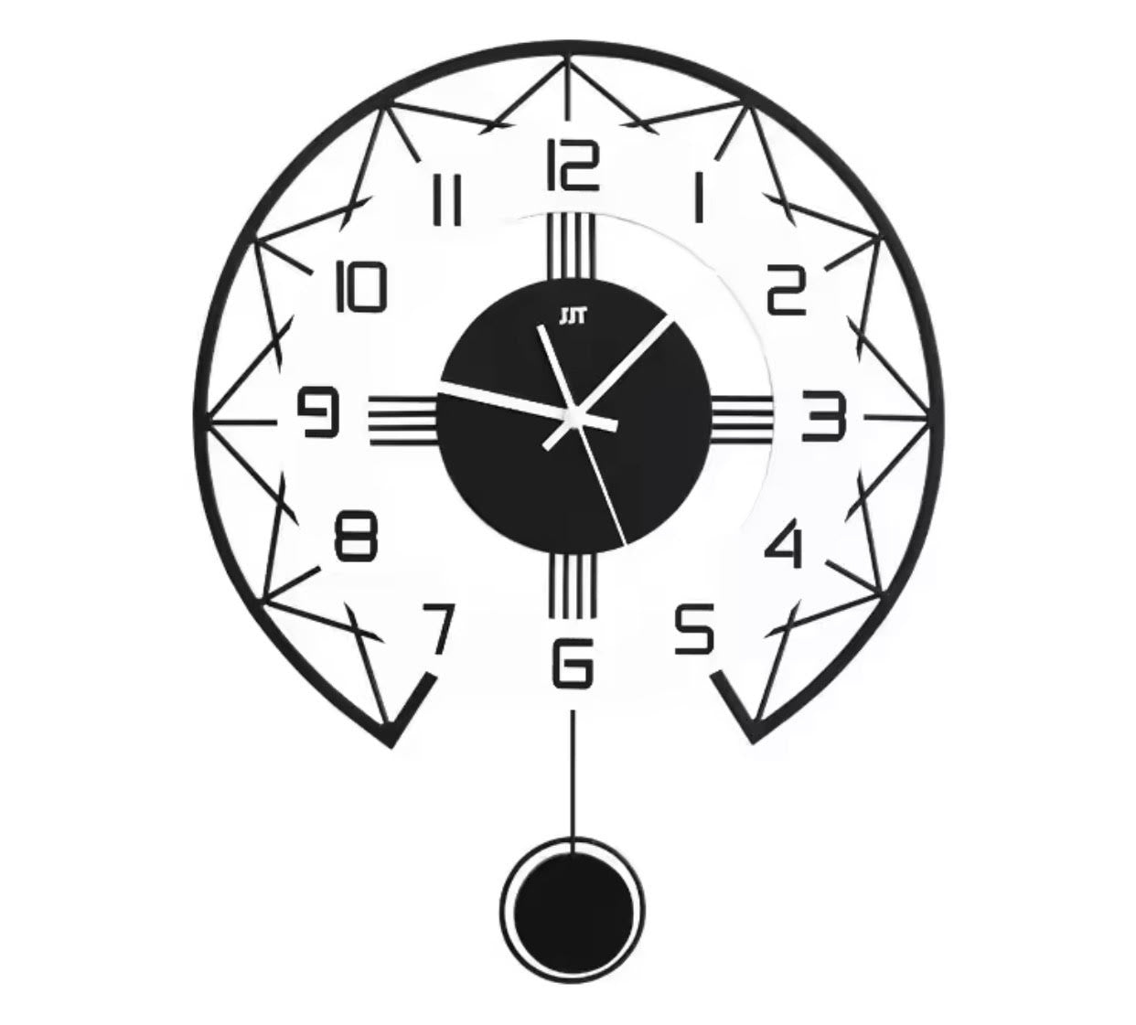 Horloge Murale Géométrique - Graphique et Contemporain