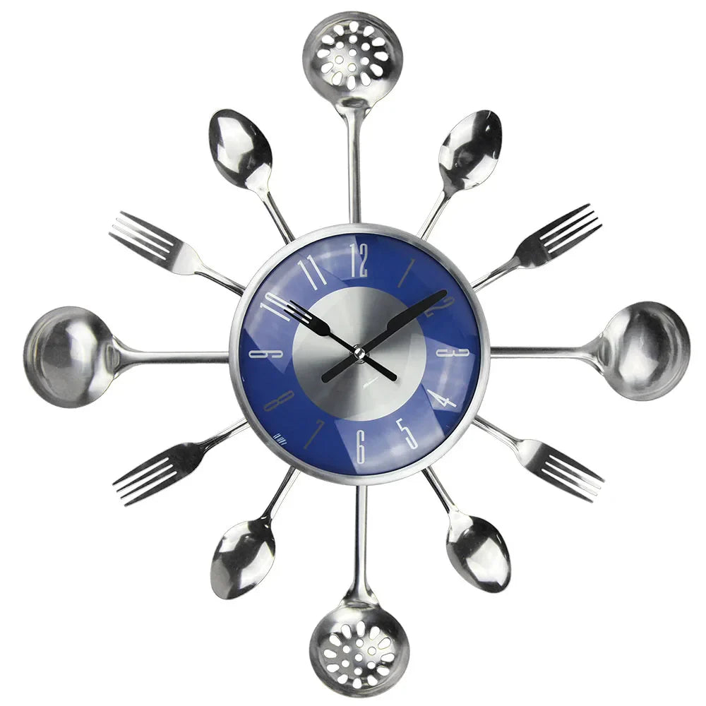 Horloge Murale Cuisine – Original en Ustensiles