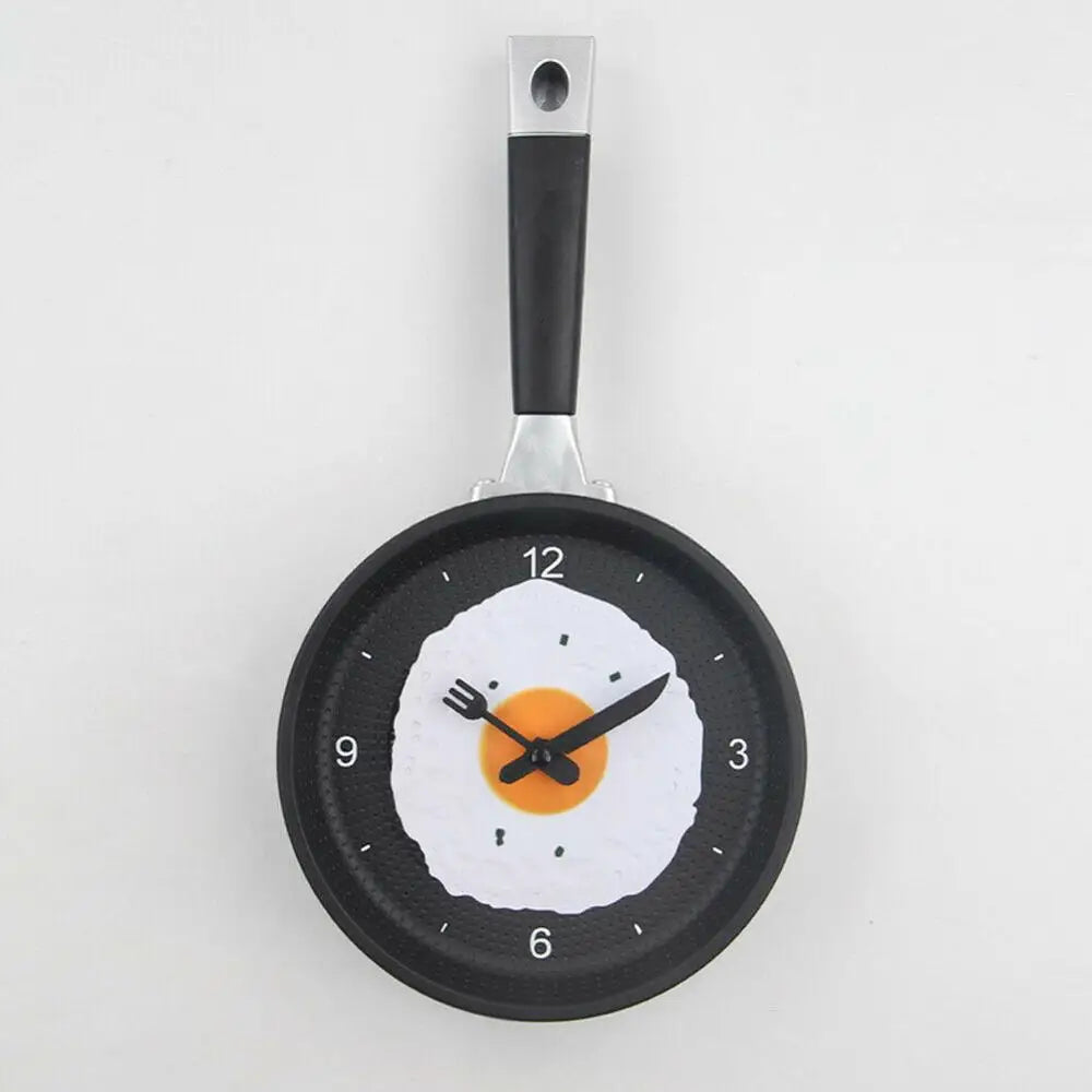 Horloge Murale Poêle – Décoration Originale pour Cuisine