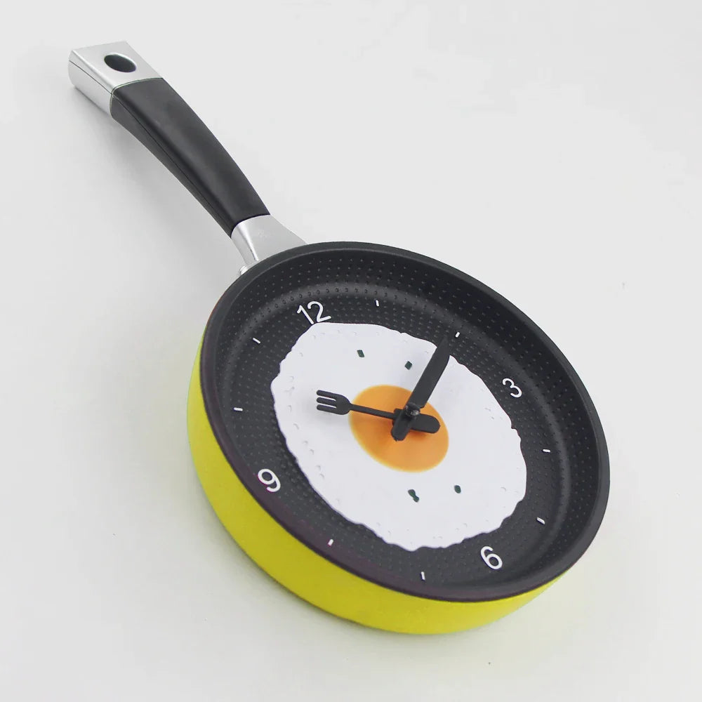 Horloge Murale Poêle – Décoration Originale pour Cuisine