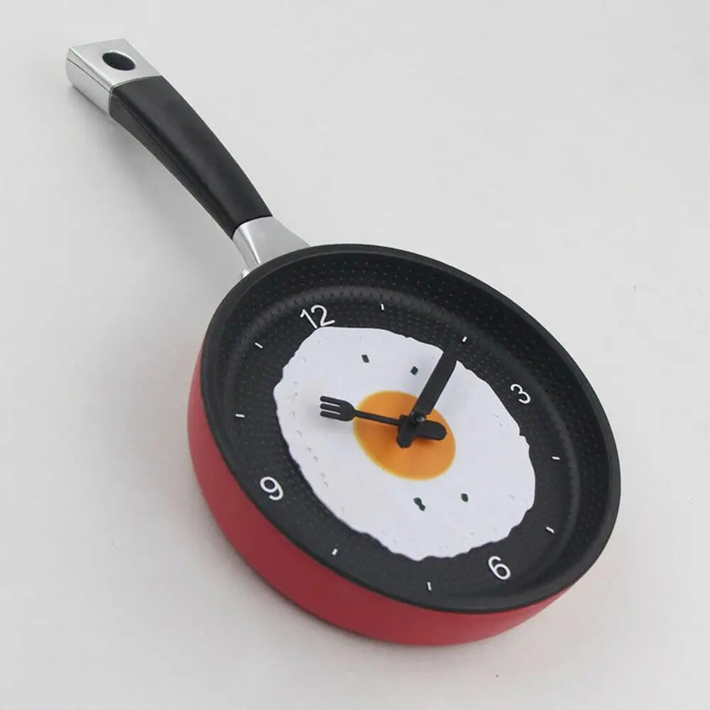 Horloge Murale Poêle – Décoration Originale pour Cuisine