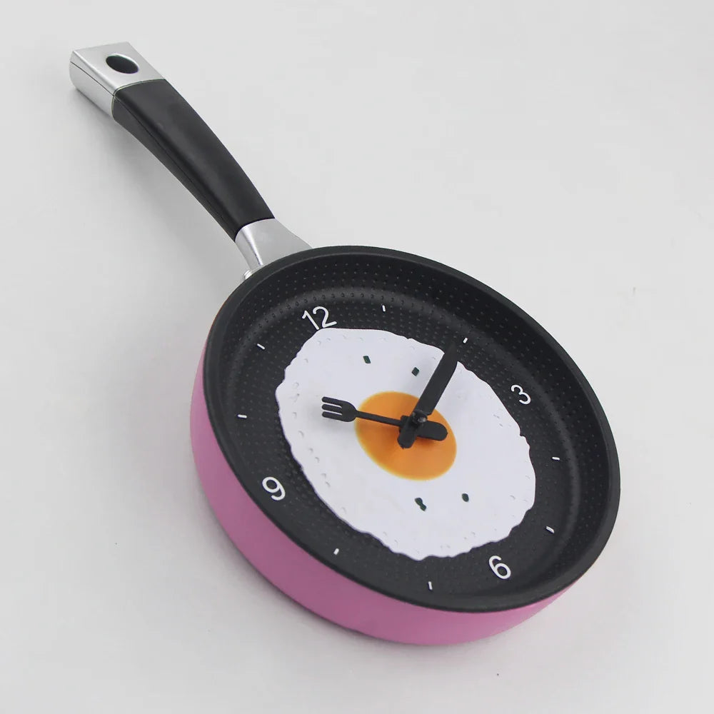 Horloge Murale Poêle – Décoration Originale pour Cuisine