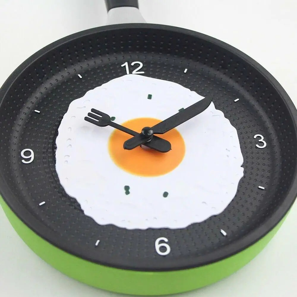 Horloge Murale Poêle – Décoration Originale pour Cuisine