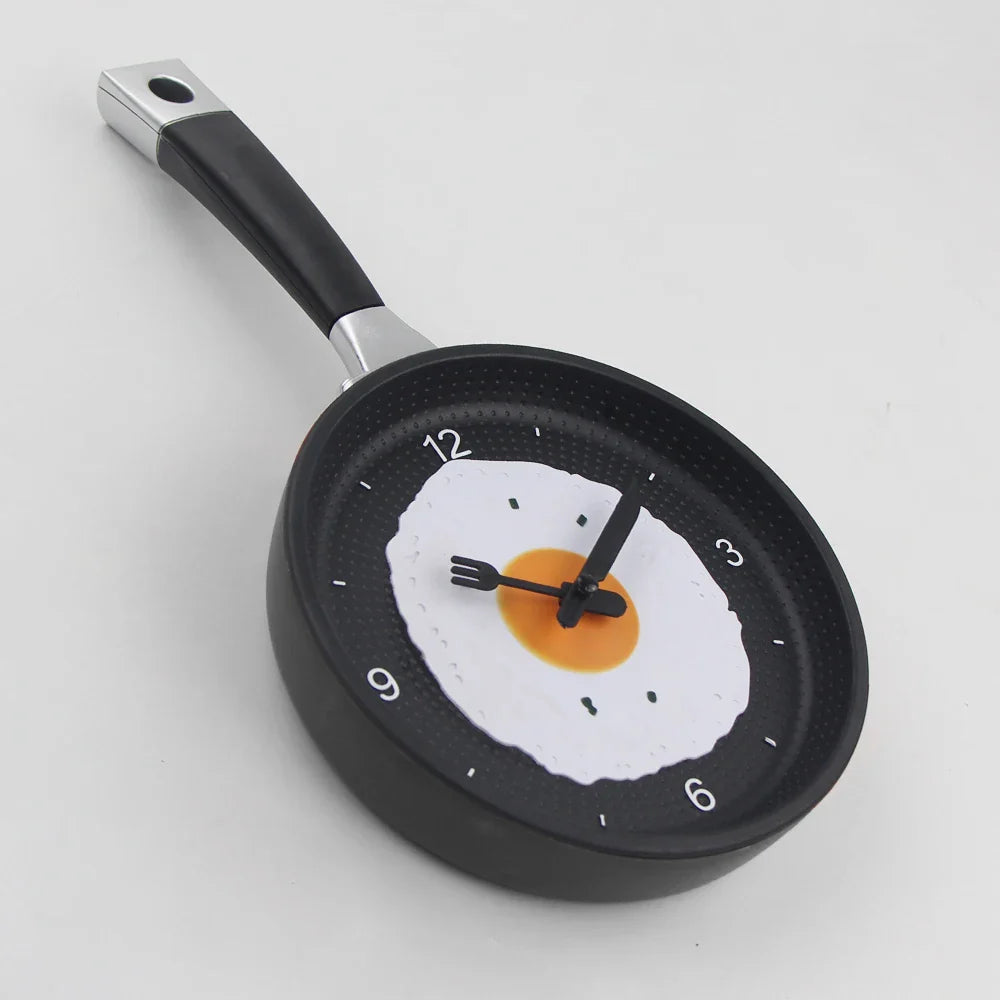 Horloge Murale Poêle – Décoration Originale pour Cuisine