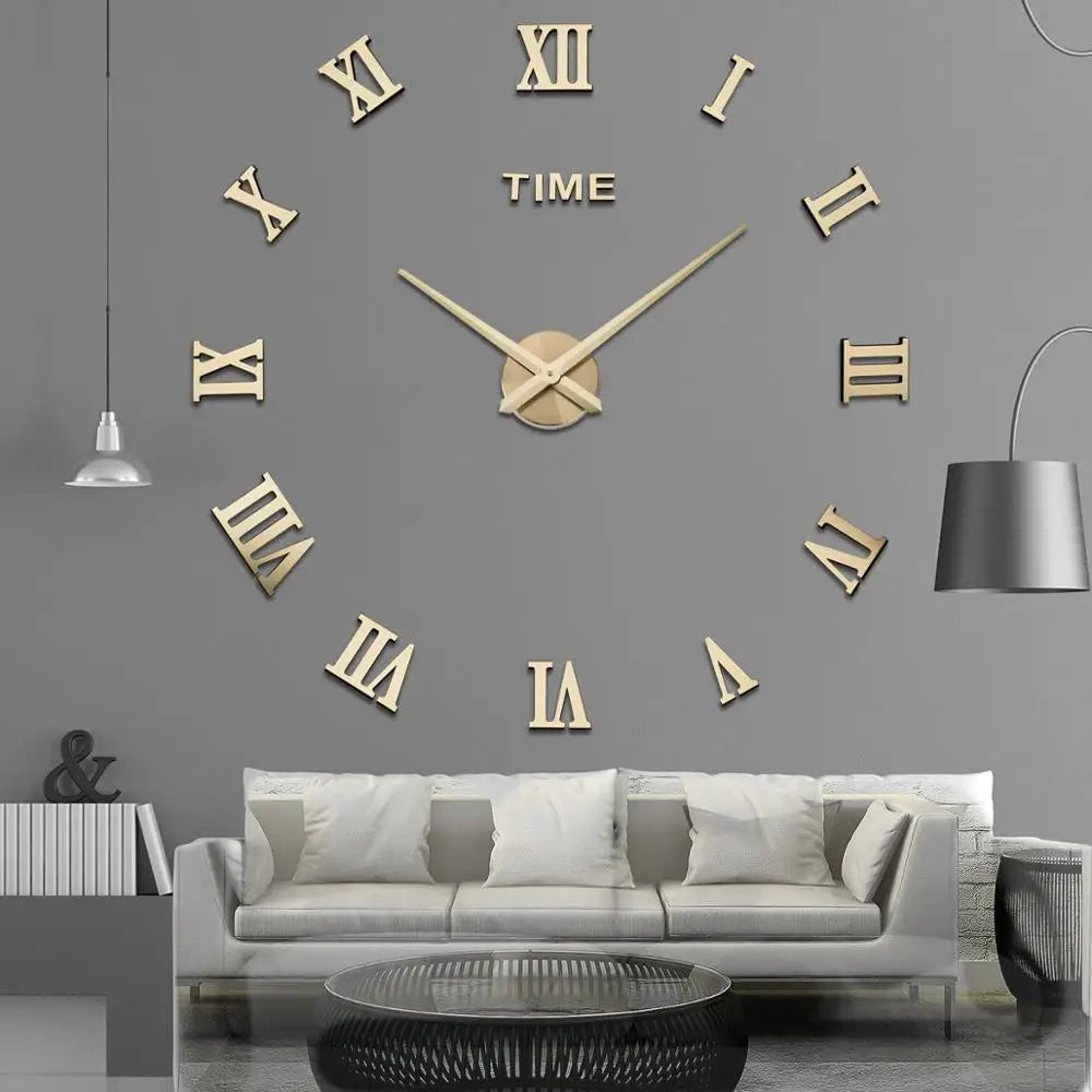 Horloge à Quartz Romaine XXL
