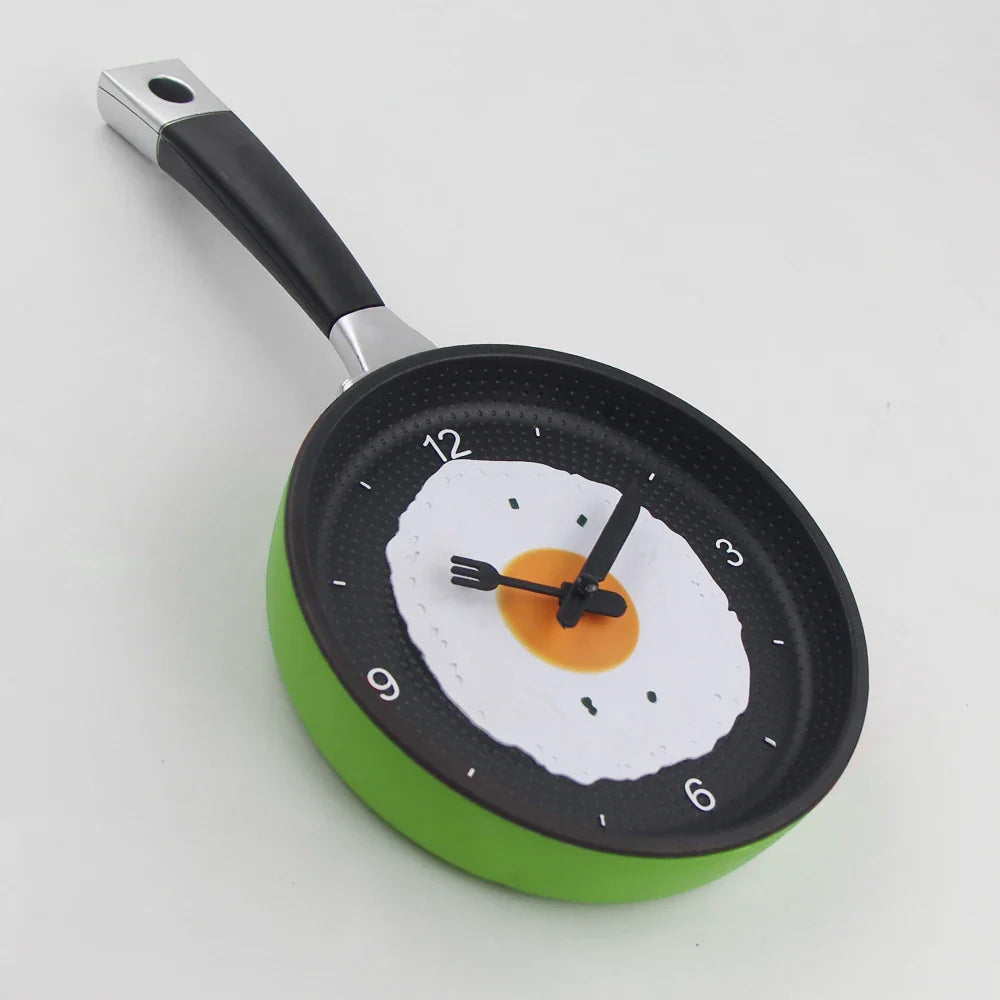 Horloge Murale Poêle – Décoration Originale pour Cuisine