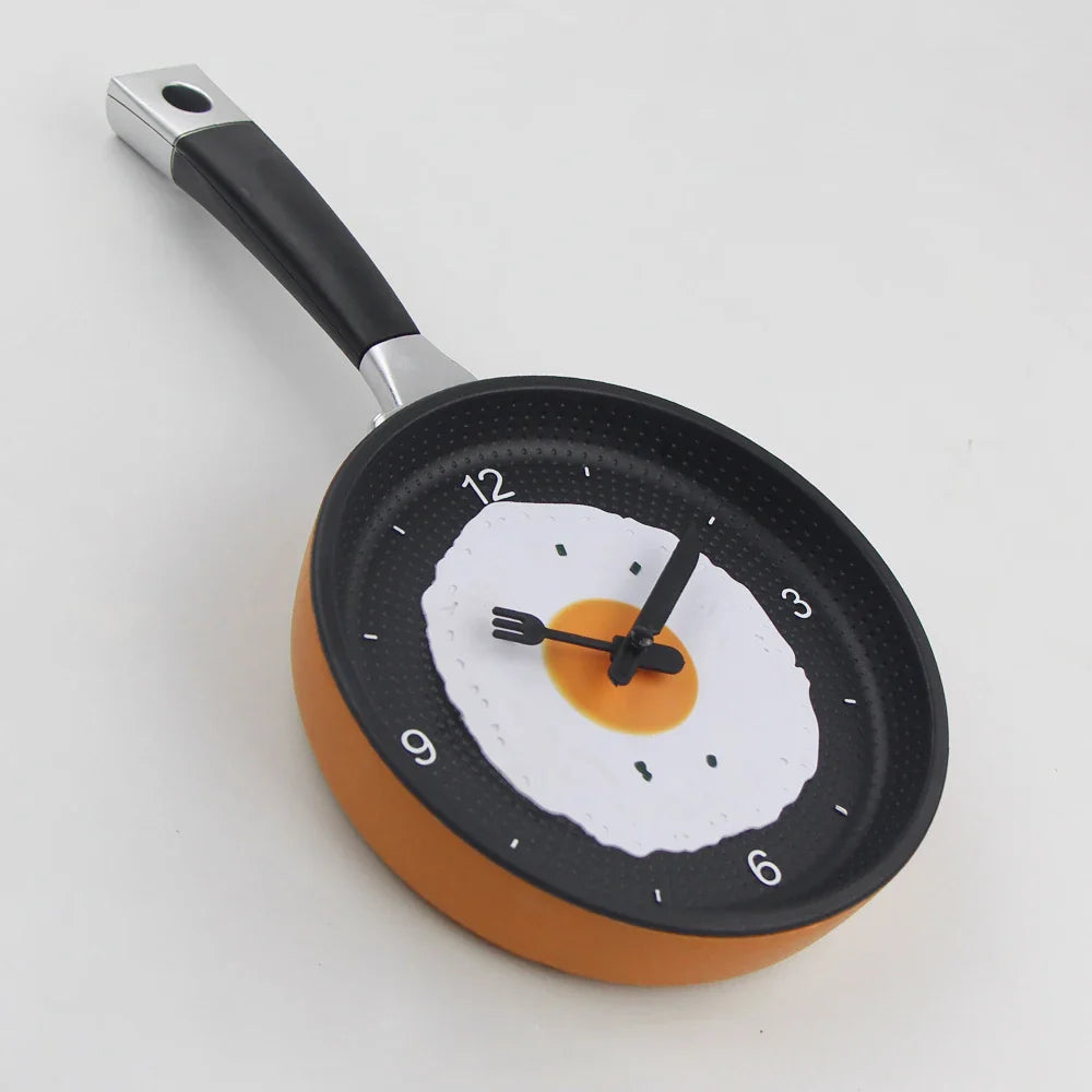 Horloge Murale Poêle – Décoration Originale pour Cuisine