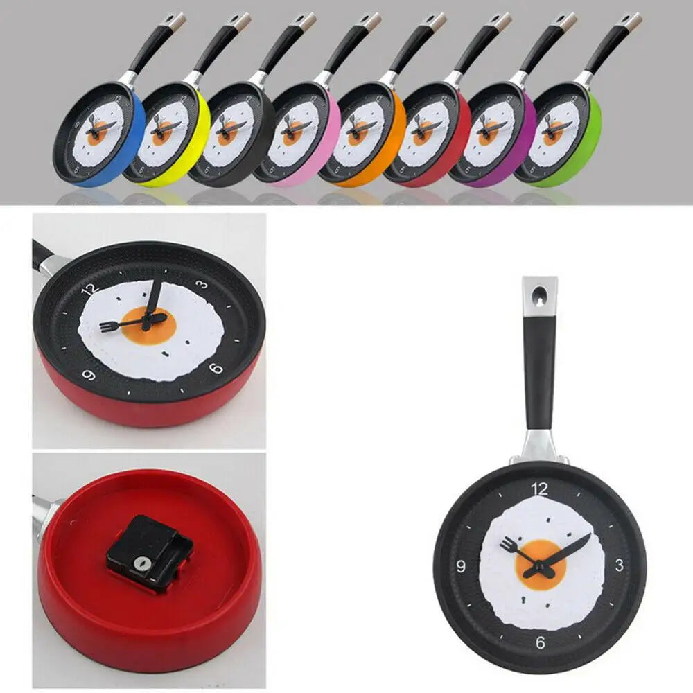 Horloge Murale Poêle – Décoration Originale pour Cuisine