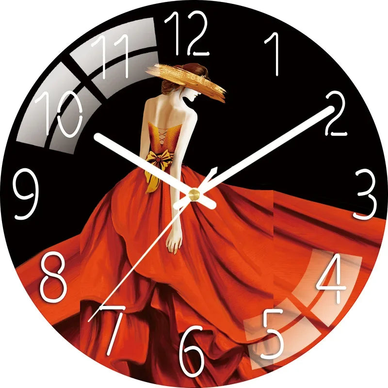 Horloge Murale Paysage Nocturne