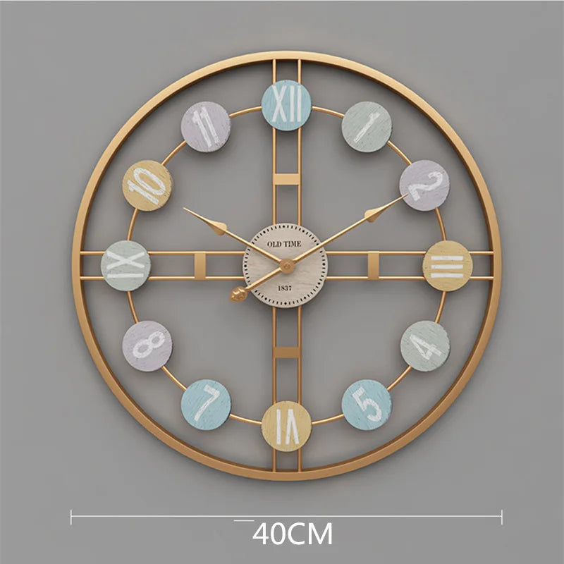 Horloge Murale Vintage – Charme Coloré et Rétro