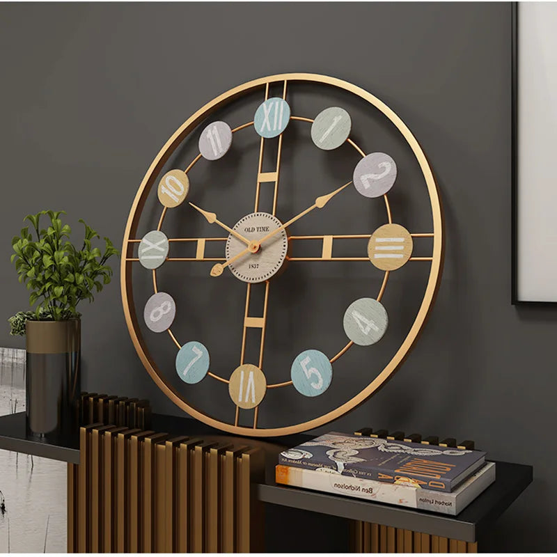 Horloge Murale Vintage – Charme Coloré et Rétro