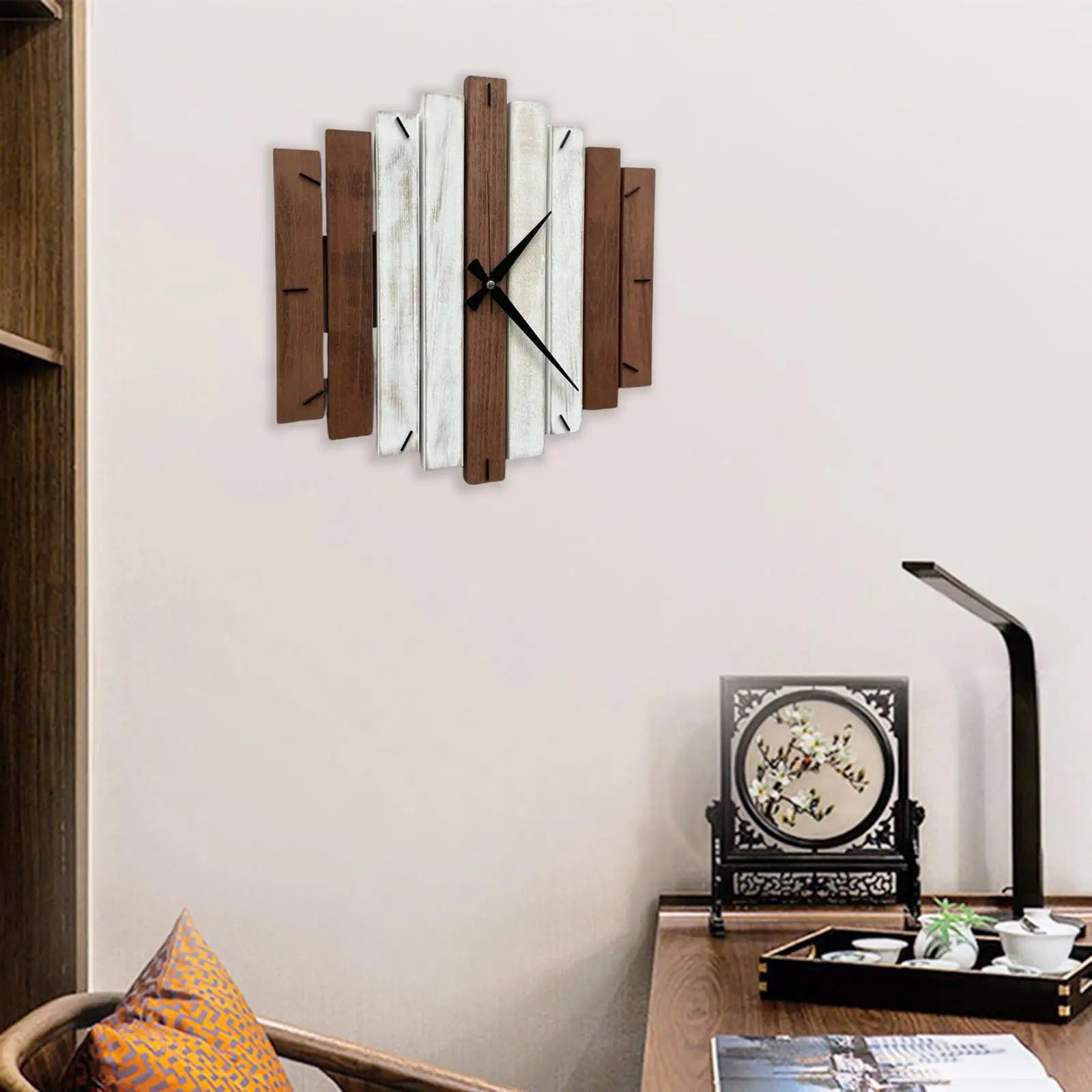 Horloge Murale Rustique – Bois Brut et Design Authentique