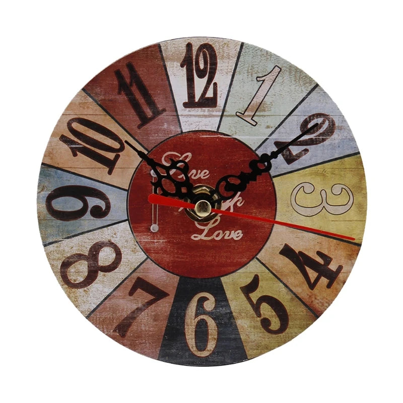 Horloge Murale Vintage en Bois