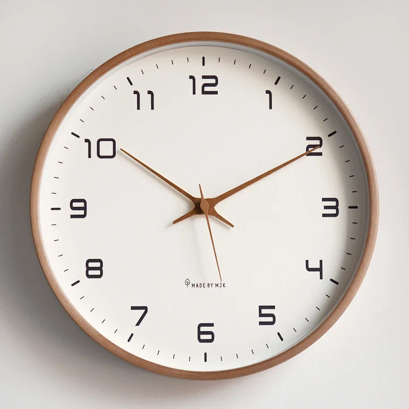 Horloge Murale Minimaliste – Élégance Intemporelle en Bois