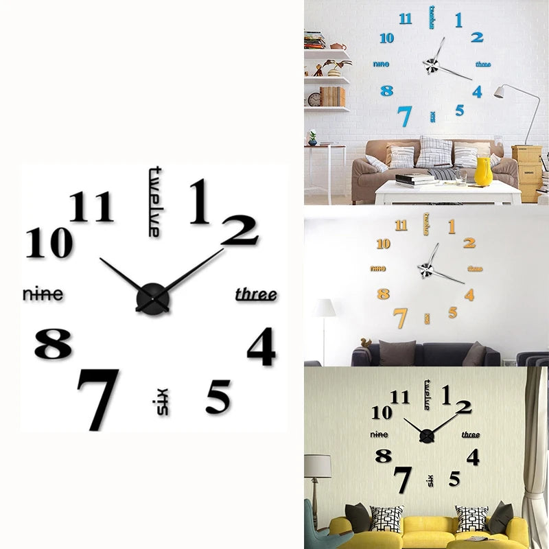 Horloge murale moderne en acrylique