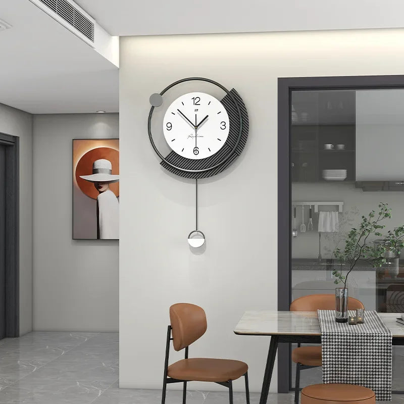 Horloge Murale Pendule - Élégance et Mouvement