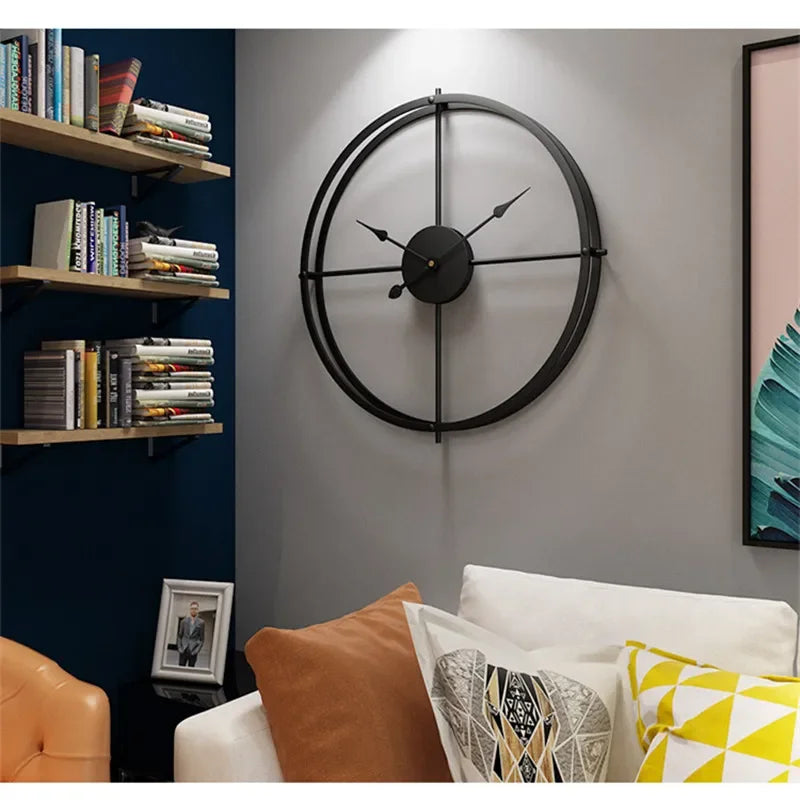 Horloge Murale Métallique – Minimalisme et Élégance Moderne