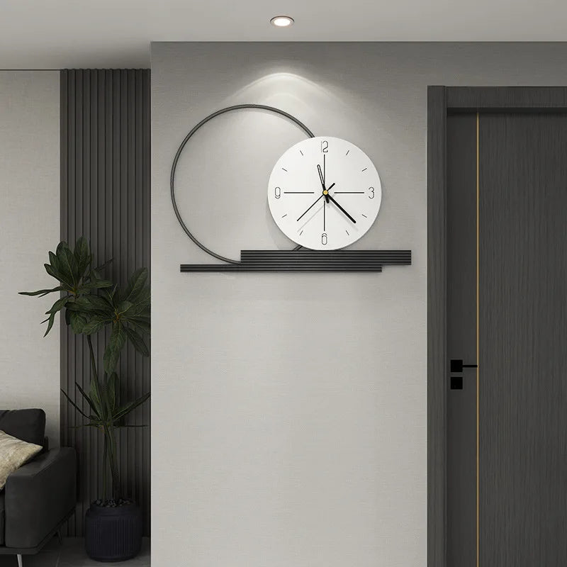 Horloge Murale Design Nordic Luxe Noir et Blanc