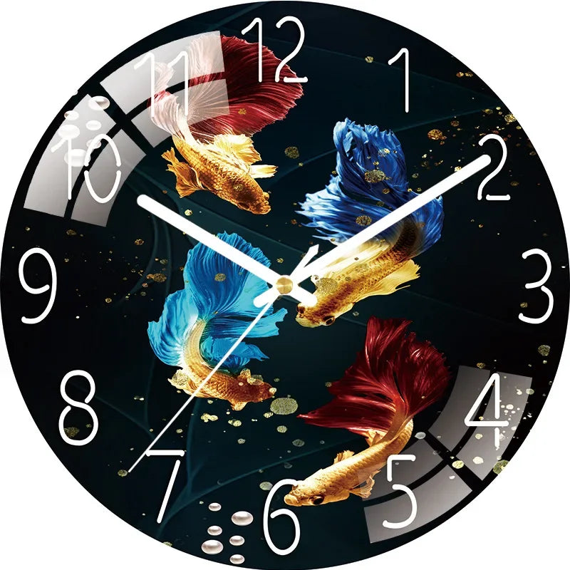 Horloge Murale Paysage Nocturne
