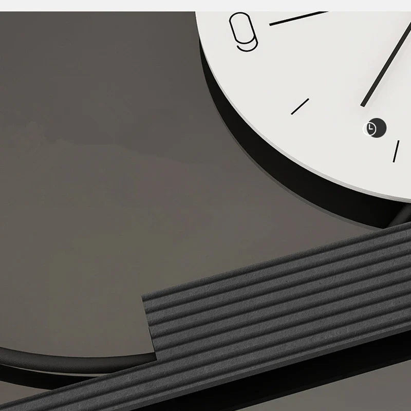 Horloge Murale Design Nordic Luxe Noir et Blanc