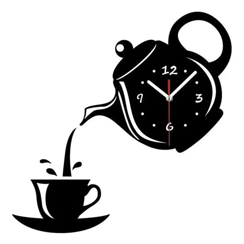 Horloge Murale Théière