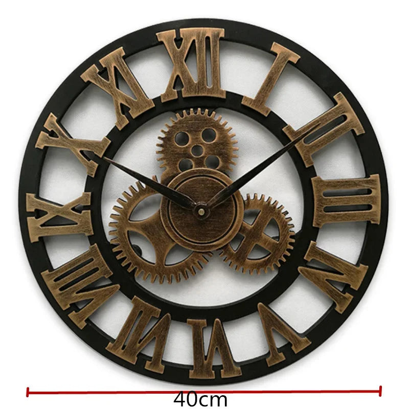 Horloge murale industriel rétro