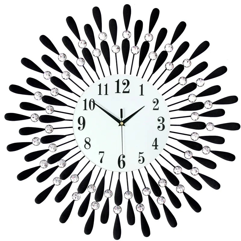 Grande Horloge Design Murale Nordic Crystal