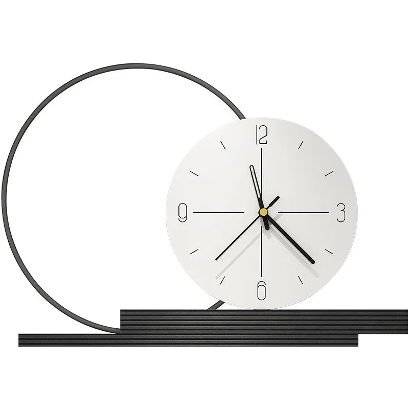 Horloge Murale Design Nordic Luxe Noir et Blanc