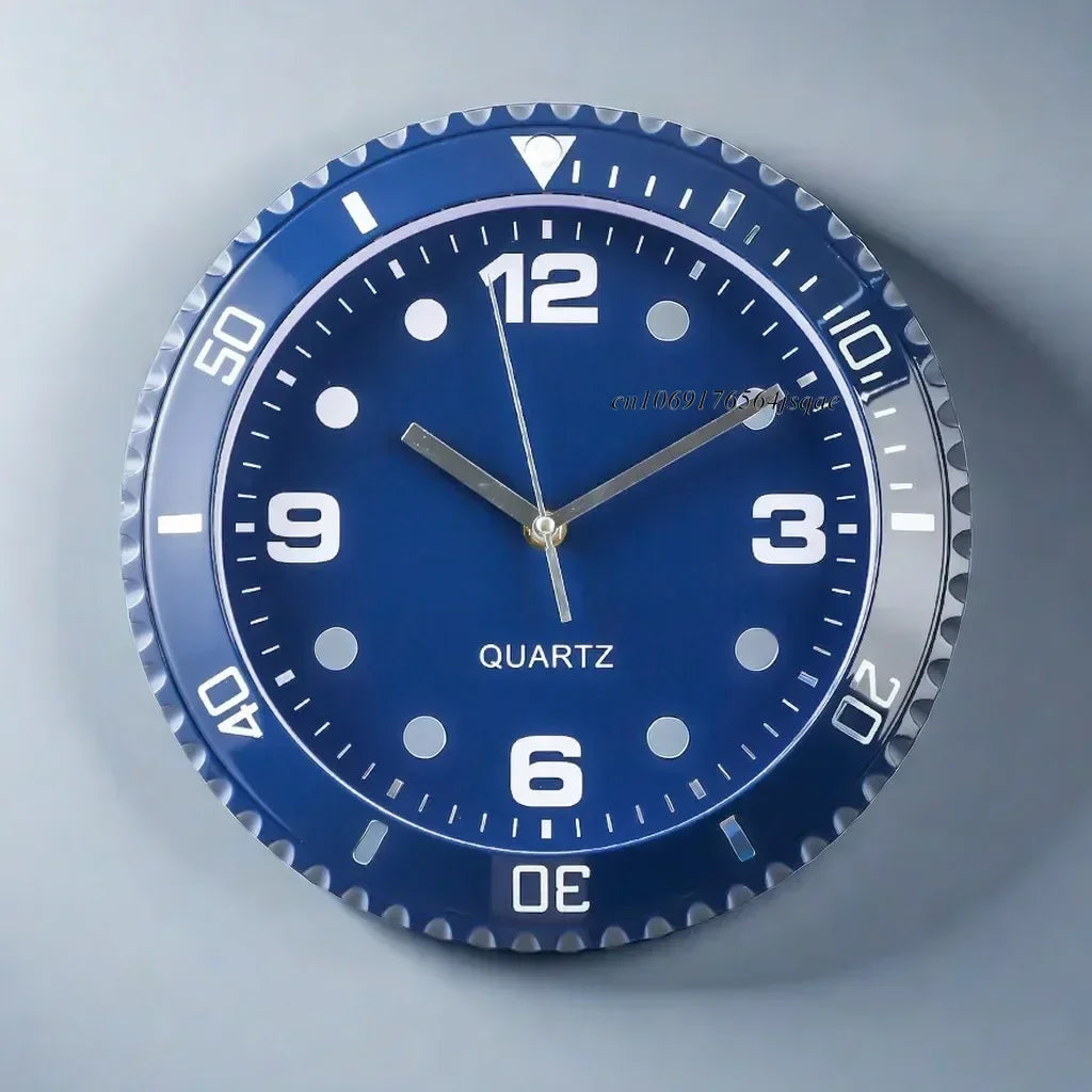Horloge murale de luxe à quartz silencieuse