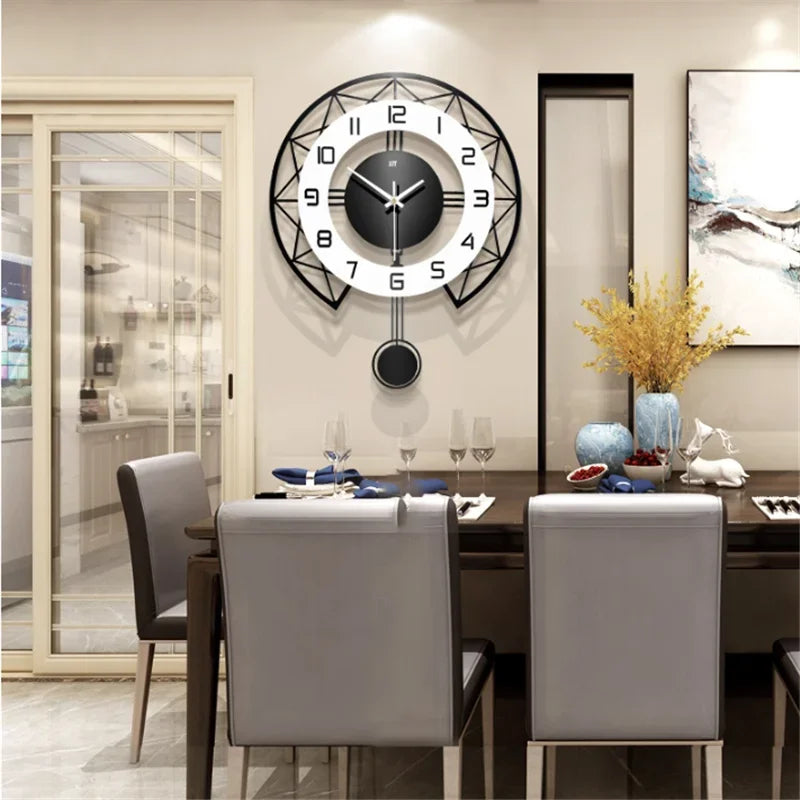 Horloge Murale Géométrique - Graphique et Contemporain