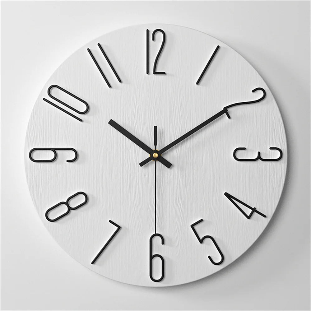 Horloge murale au design épuré