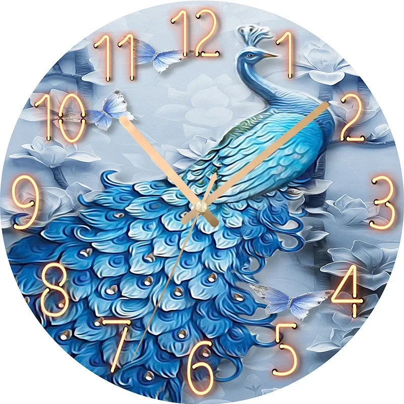 Horloge Murale Paysage Nocturne