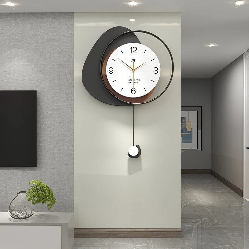 Horloge Murale – Style Géométrique et Moderne