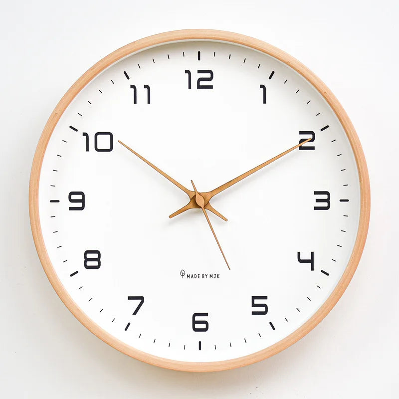 Horloge Murale Minimaliste – Élégance Intemporelle en Bois
