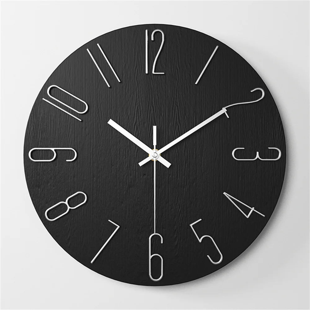 Horloge murale au design épuré