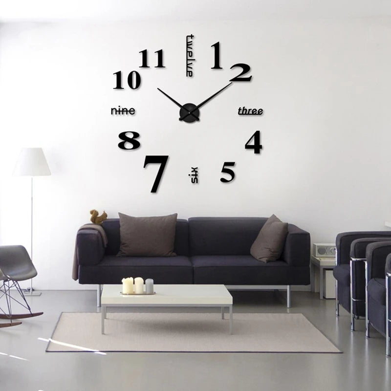 Horloge murale moderne en acrylique