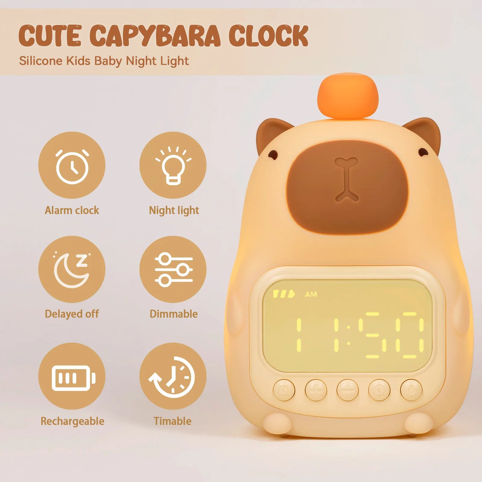 Horloge Lumineuse Animal