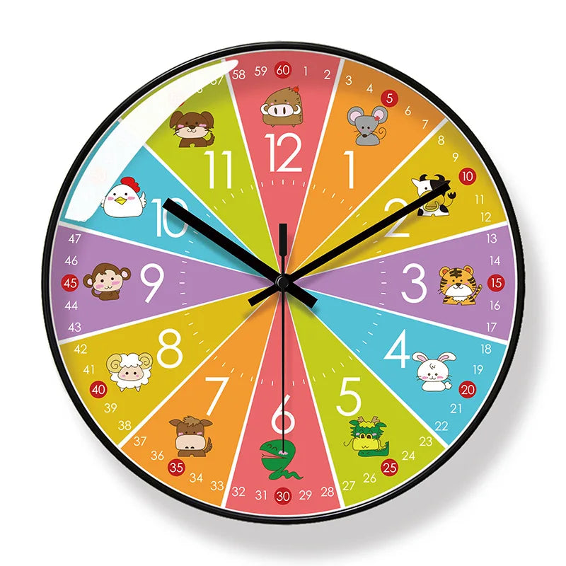 Horloge Murale Pédagogique Et Colorée