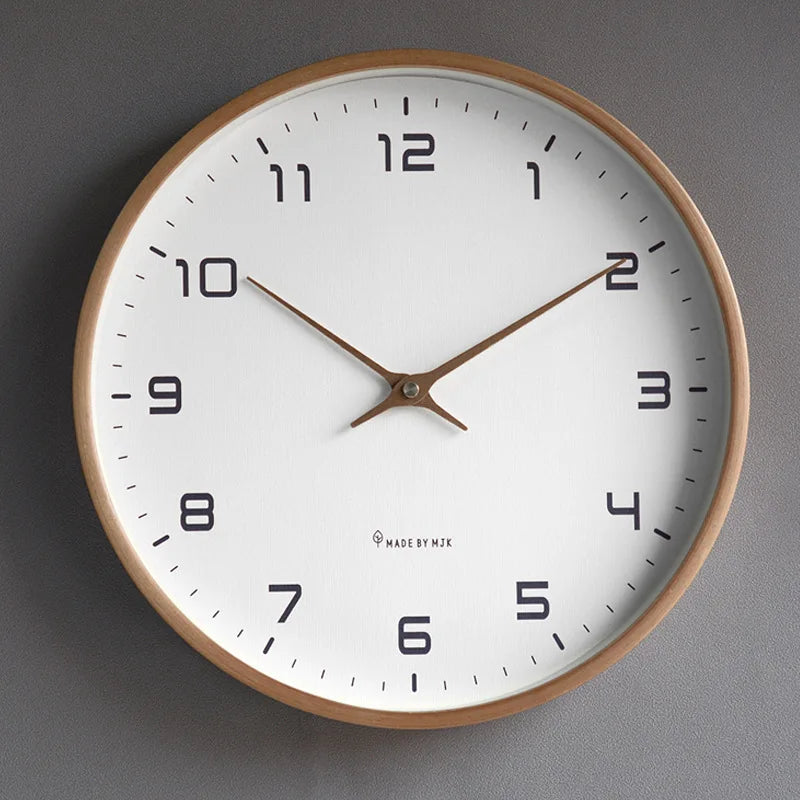 Horloge Murale Minimaliste – Élégance Intemporelle en Bois