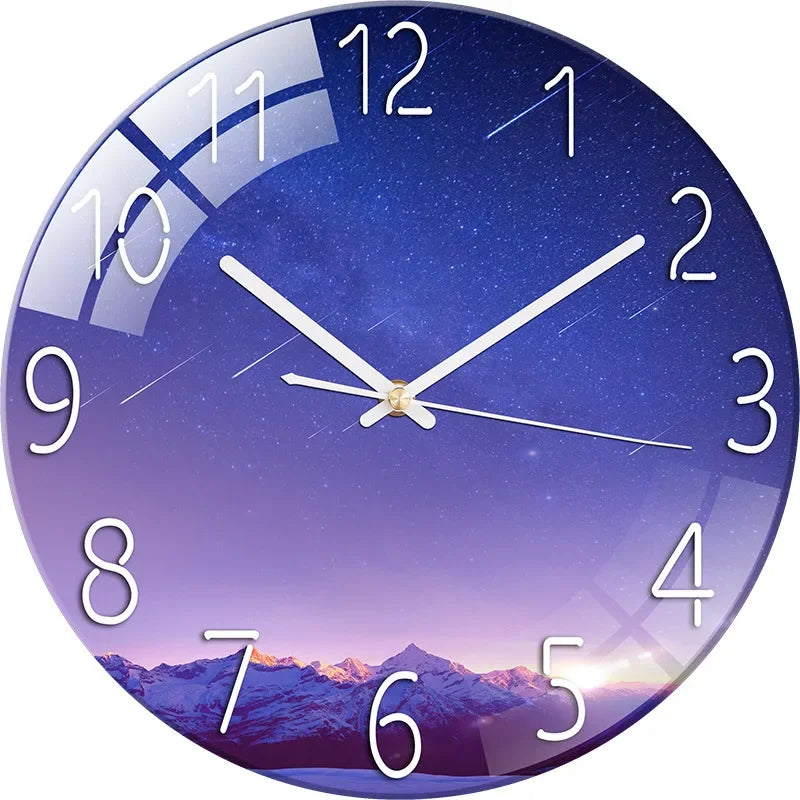Horloge Murale Paysage Nocturne